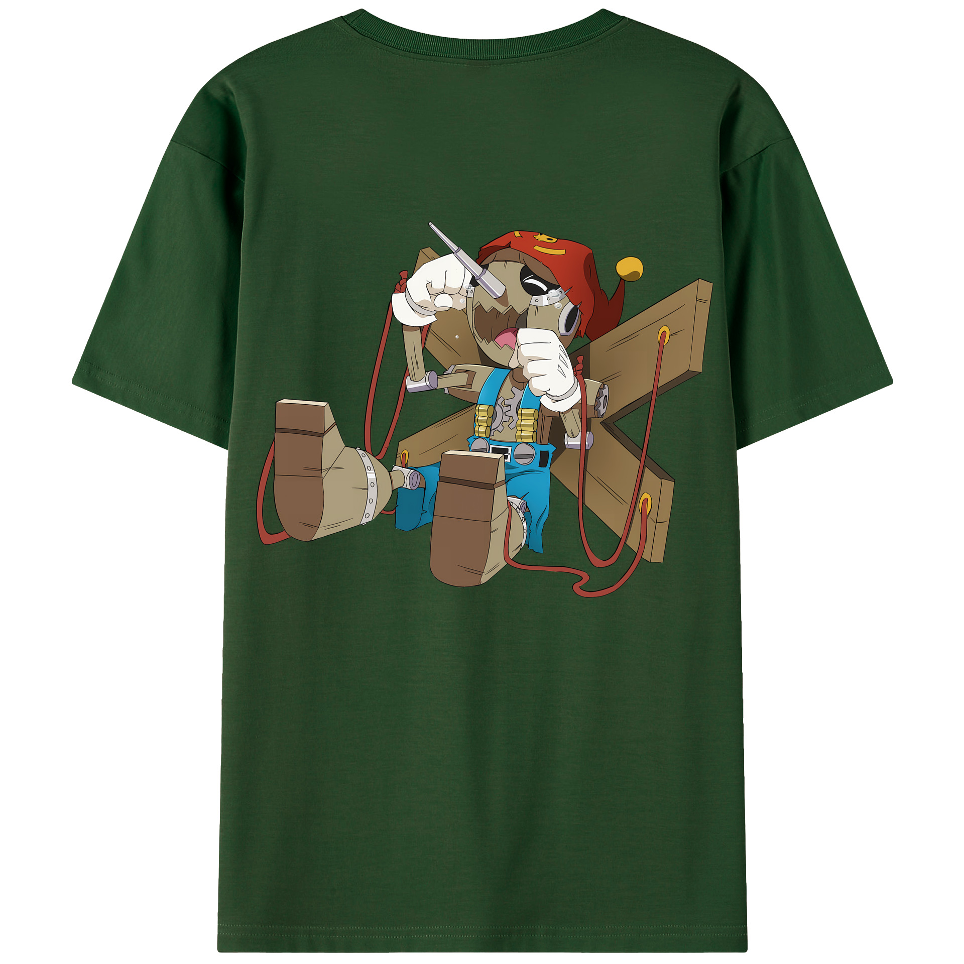 （画像用） Digimon デジタルモンスター/デジモン 綿100％半袖Tシャツ（背面プリント）